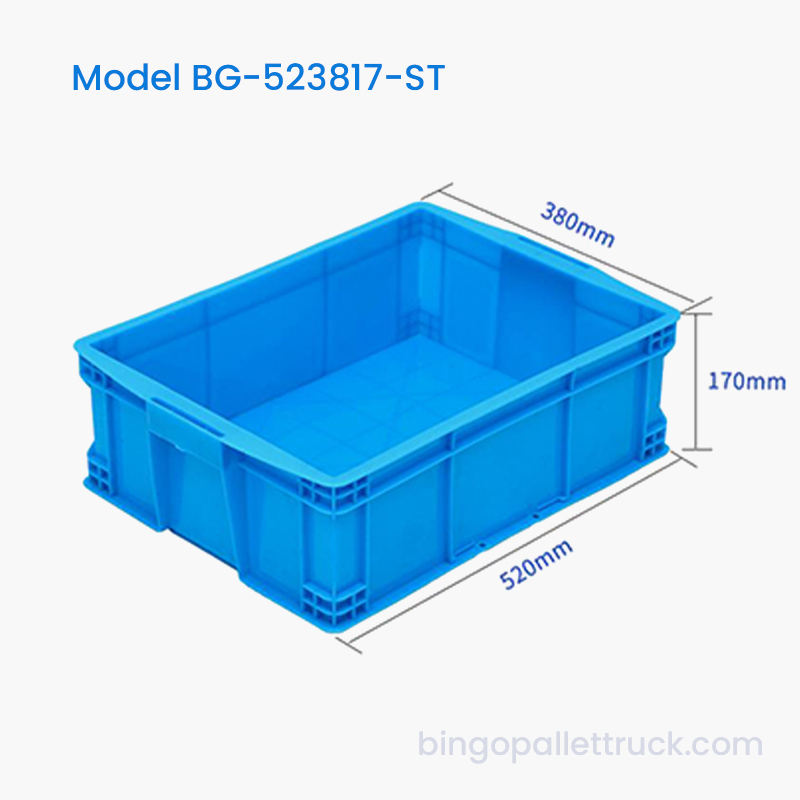 26L HDPE stapelbare plastic draagtas voor hardware en bevestigingsmiddelen