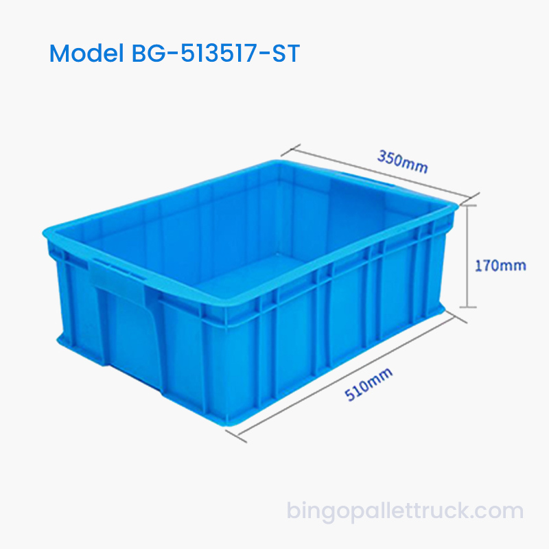 23L stapelbare plastic draagtas HDPE logistieke bak