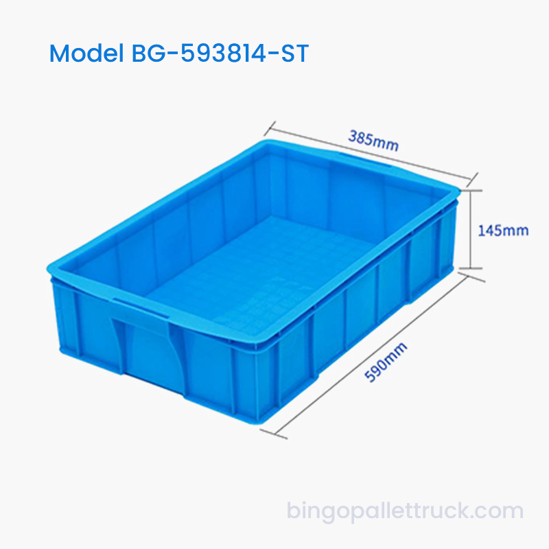 25L stapelbare plastic draagtas HDPE industriële opslagbak