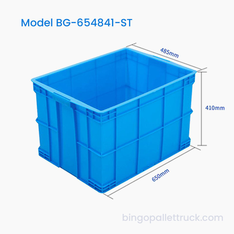 Stapelbare, robuuste HDPE-kunststof opslagbak van 106 liter