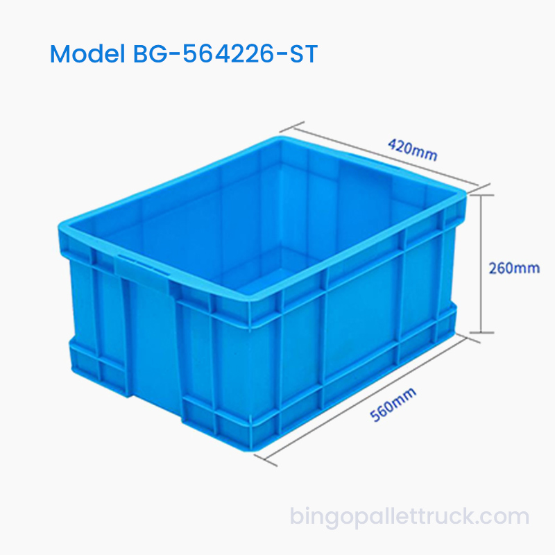 47L stapelbare plastic draagtas HDPE logistieke container