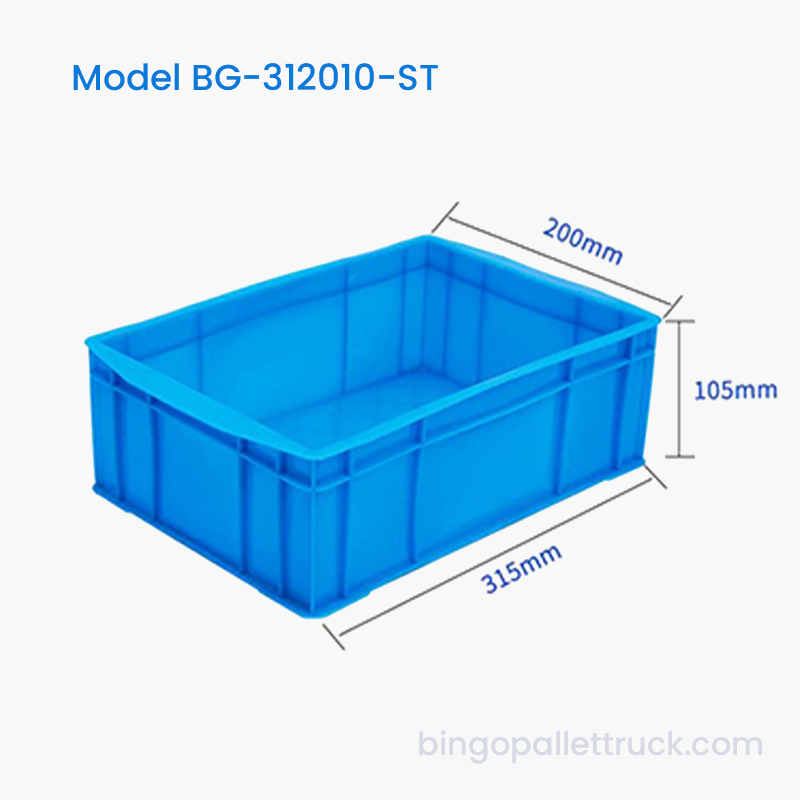 Hoge sterkte 5L stapelbare plastic draagtas voor een lange levensduur