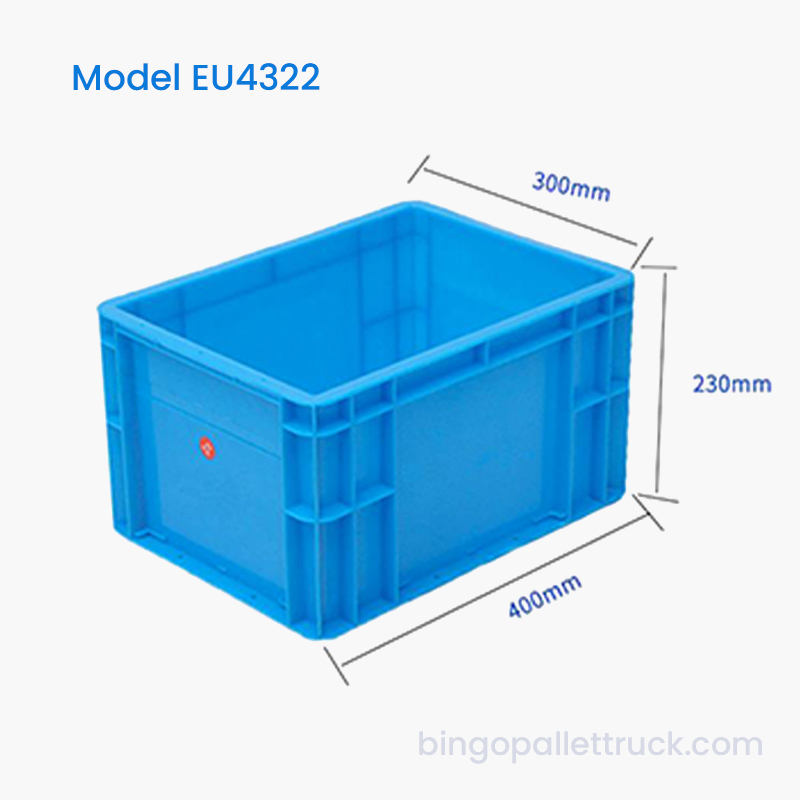21L EU plastic draagtas Duurzame opbergbak voor het hanteren van onderdelen