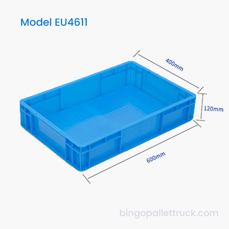 Plastic EU-bak van 22 liter voor de logistiek van groenten en fruit