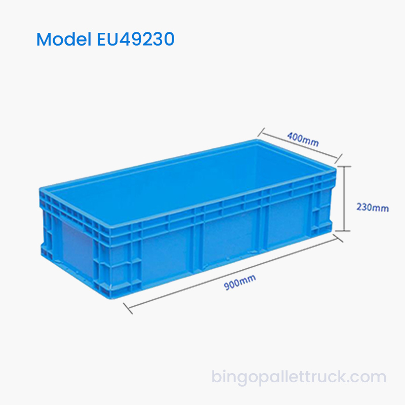 Praktische EU-opbergbak van 66 liter met stabiel stapelbaar ontwerp