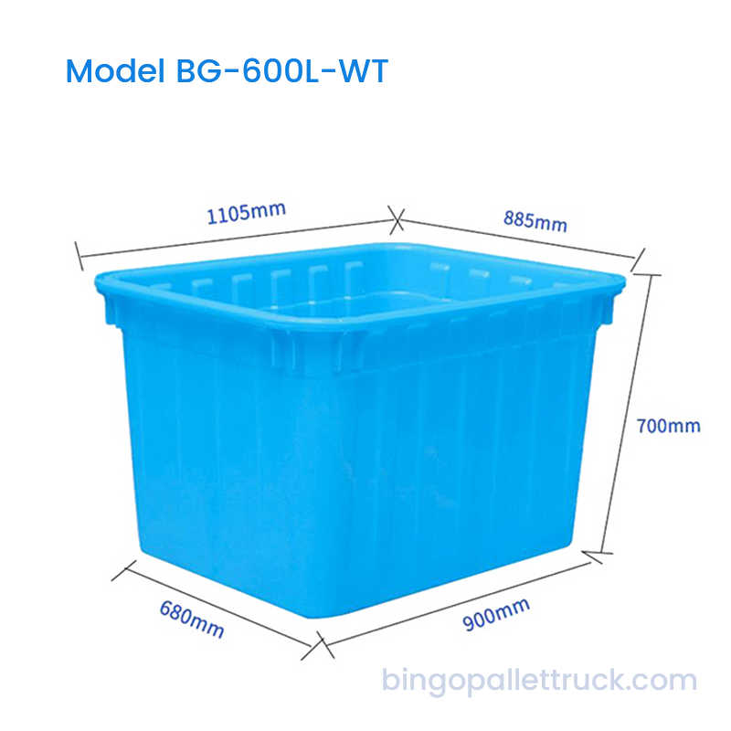 600L zware watertank met grote capaciteit voor aquacultuur en visteelt